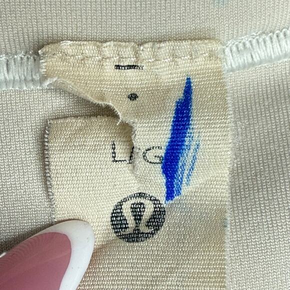 Lululemon Wundermost Ultra-Soft Nulu Square-Neck Long-Sleeve Bodysuit Cream L - Picture 4 of 9